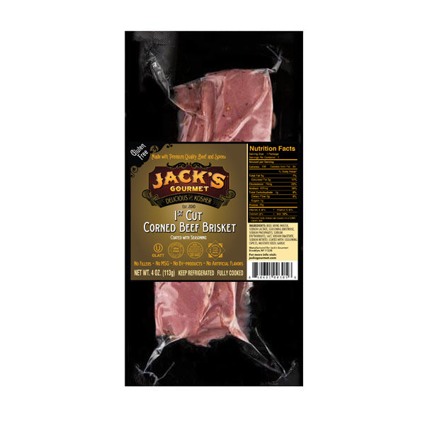 1st Cut Corned Beef Brisket (4oz) - Jack's Gourmet